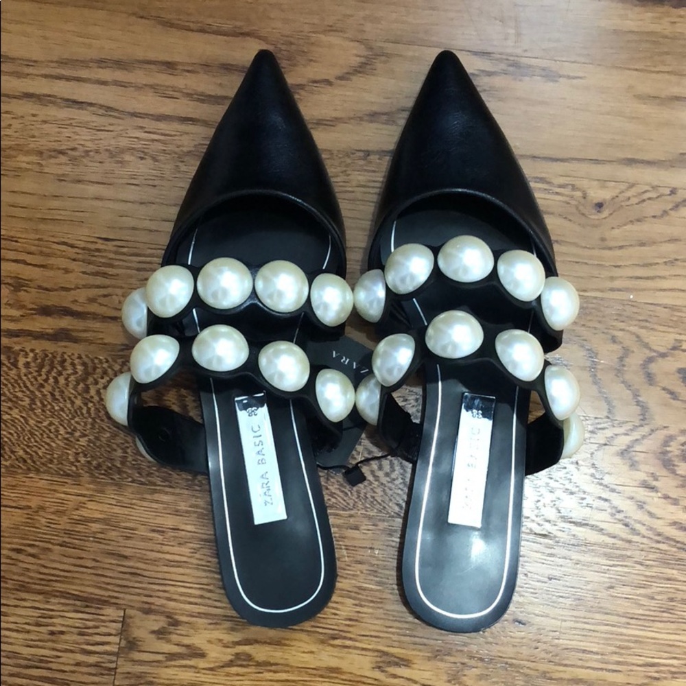 Zara pearl shoes size 38
